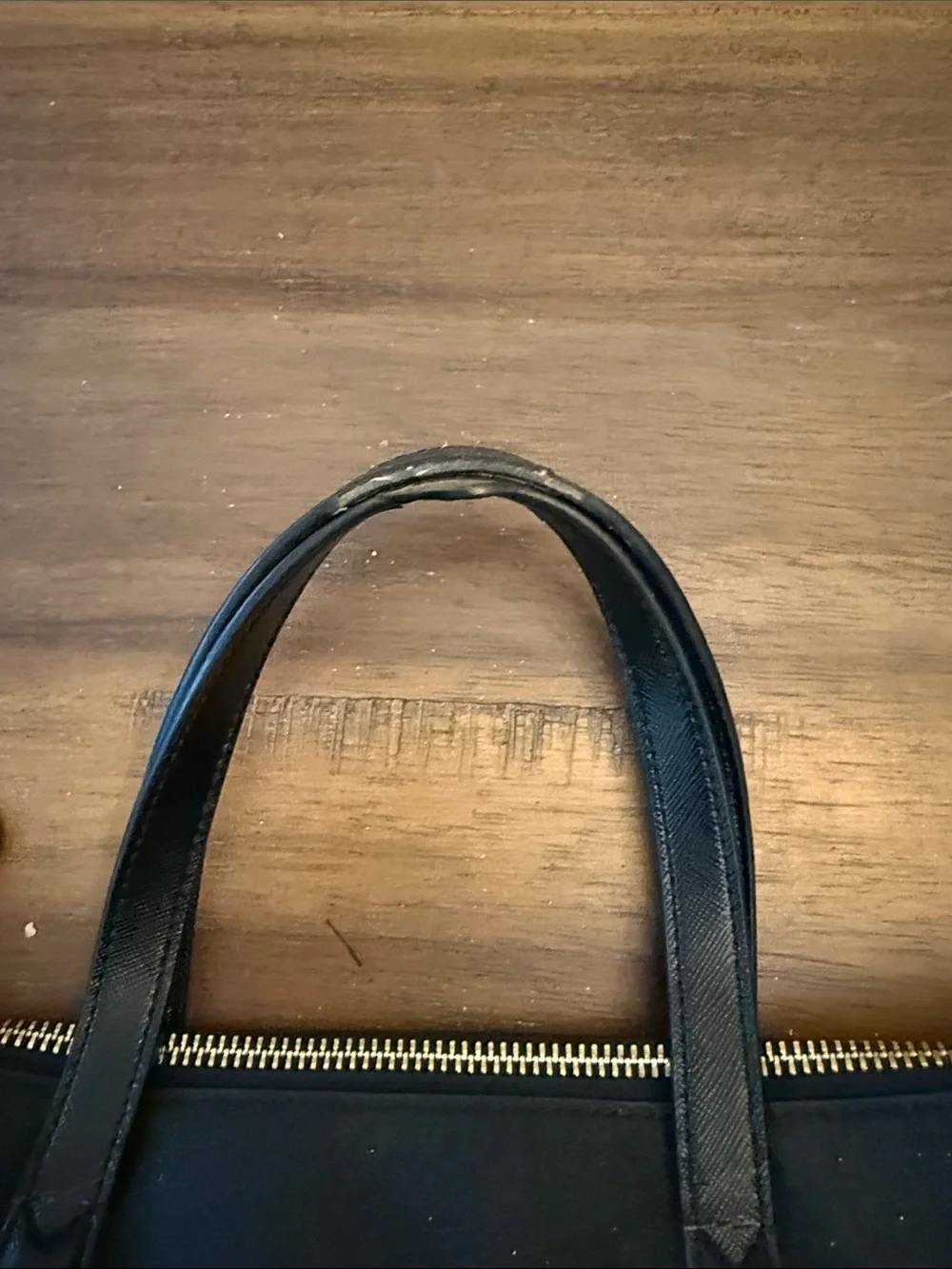 kate spade Black Structured Tote with Top Handles